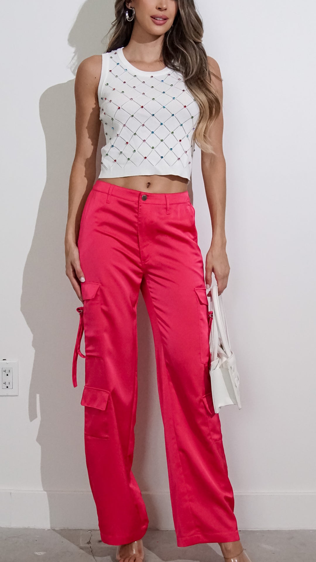 Andi Cargo Pants in Pink