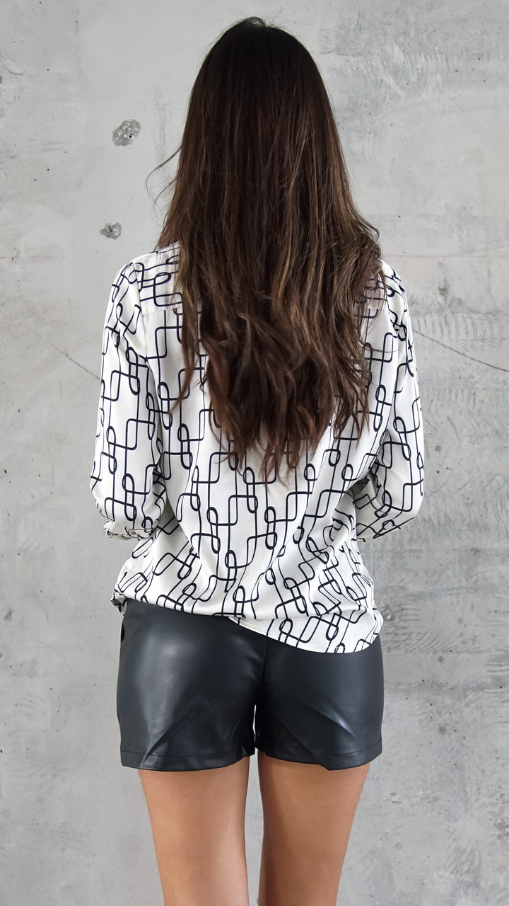 Willow Longsleeve Abstract Top