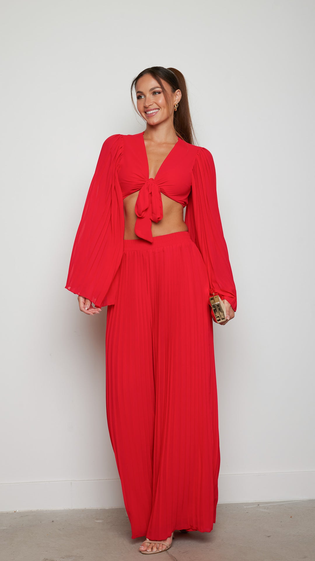 Lucerne Two Piece Set in Red