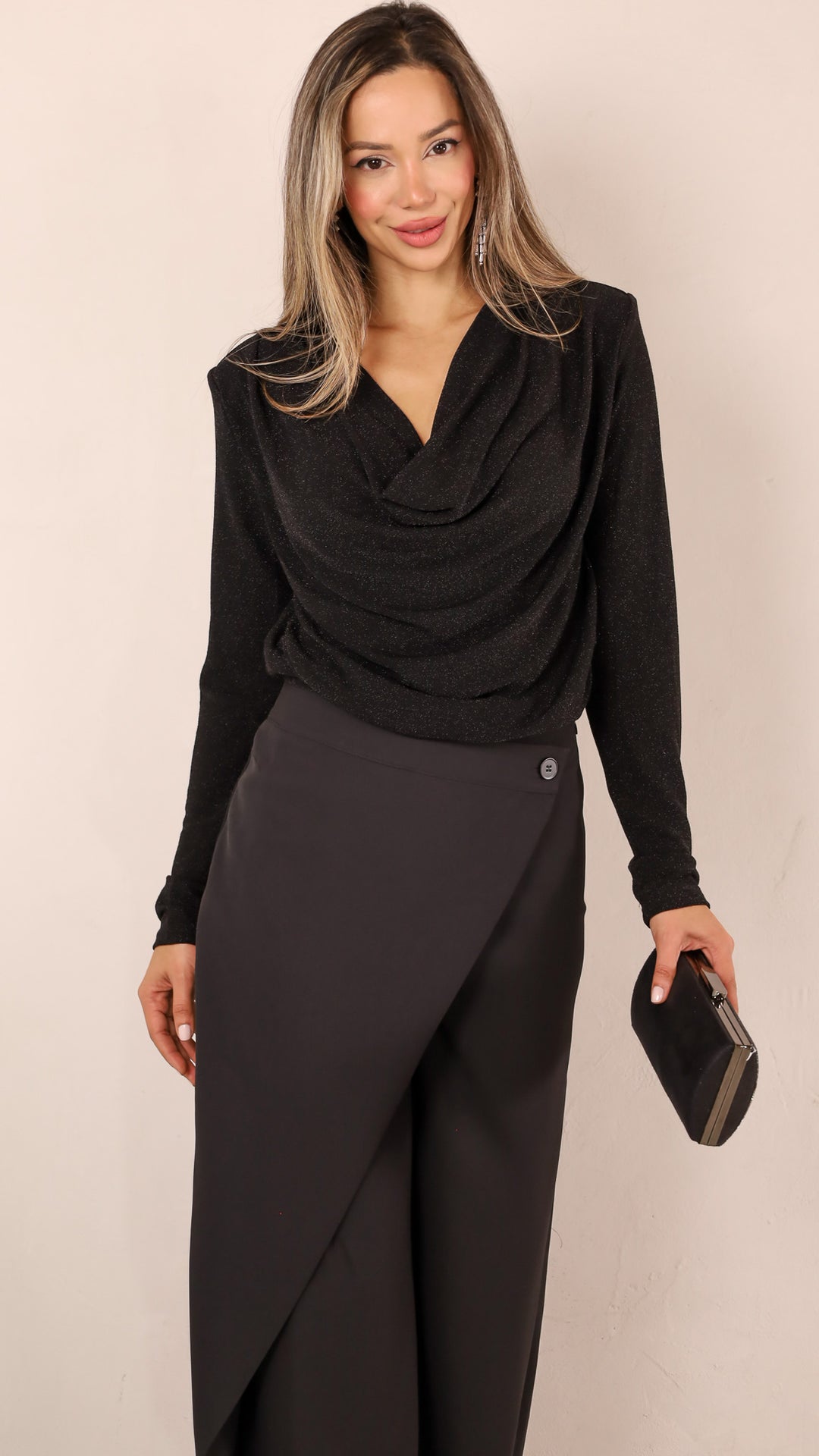 front view image 4 of Valentina Asymmetric Wide-Leg Pants