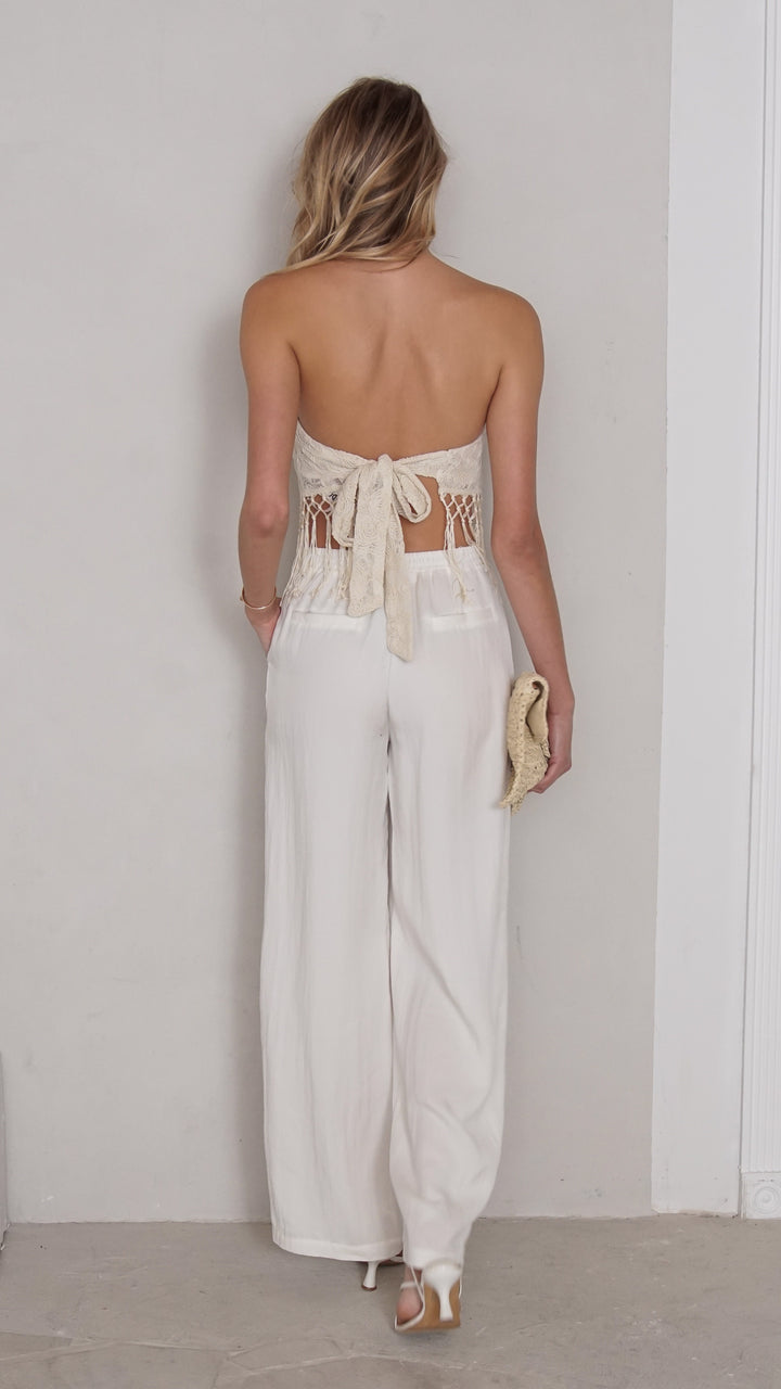 rear view image 1 of Alessia Strapless Crochet Top