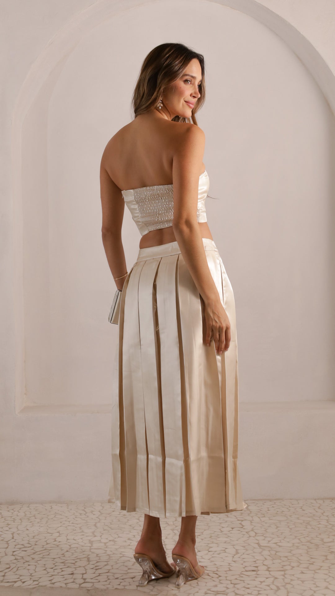 side view image 2 of Feya Midi Skirt