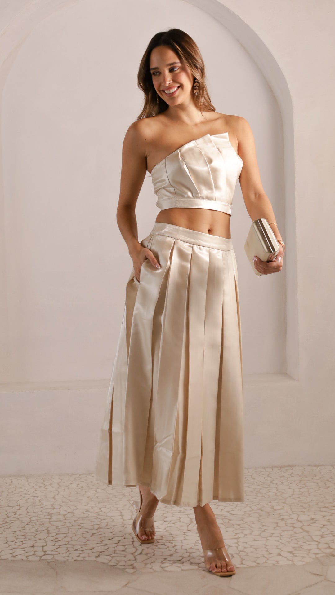 front view image 2 of Feya Midi Skirt