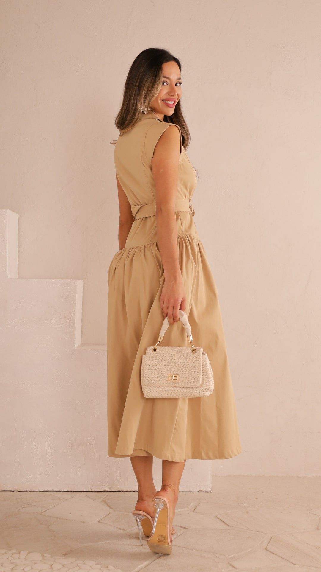 side view image 3 of Clarine Midi Dress