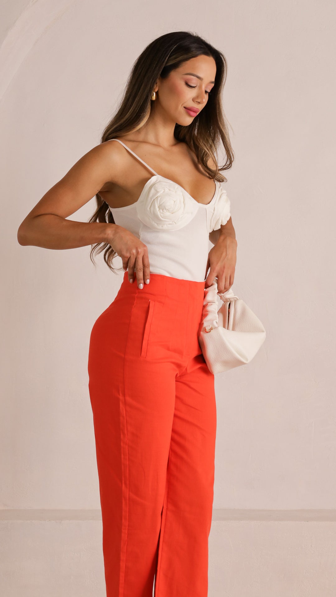 3 image rear view_white of Rosalie Top