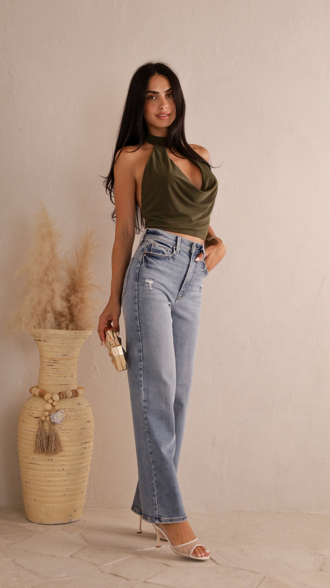 front view image 2 of Sansil Denim Pants
