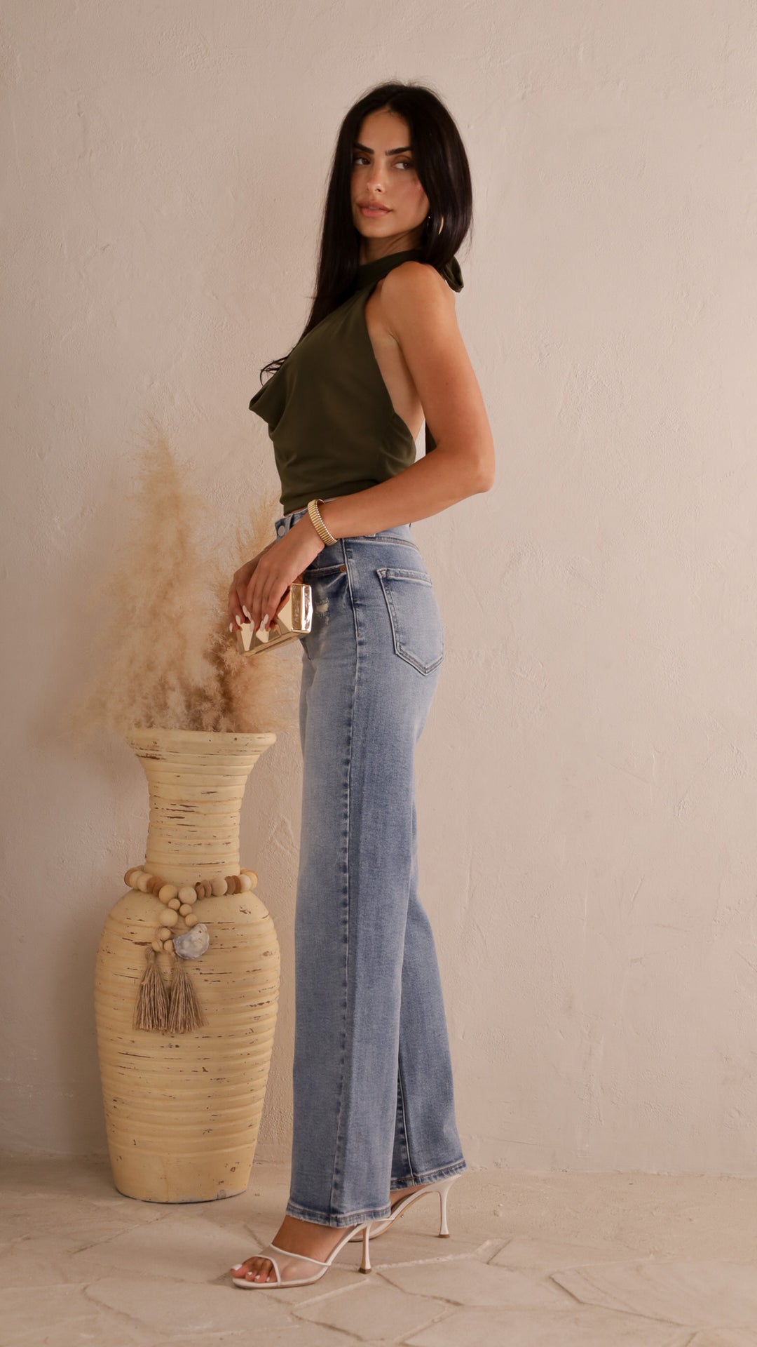side view image 2 of Sansil Denim Pants
