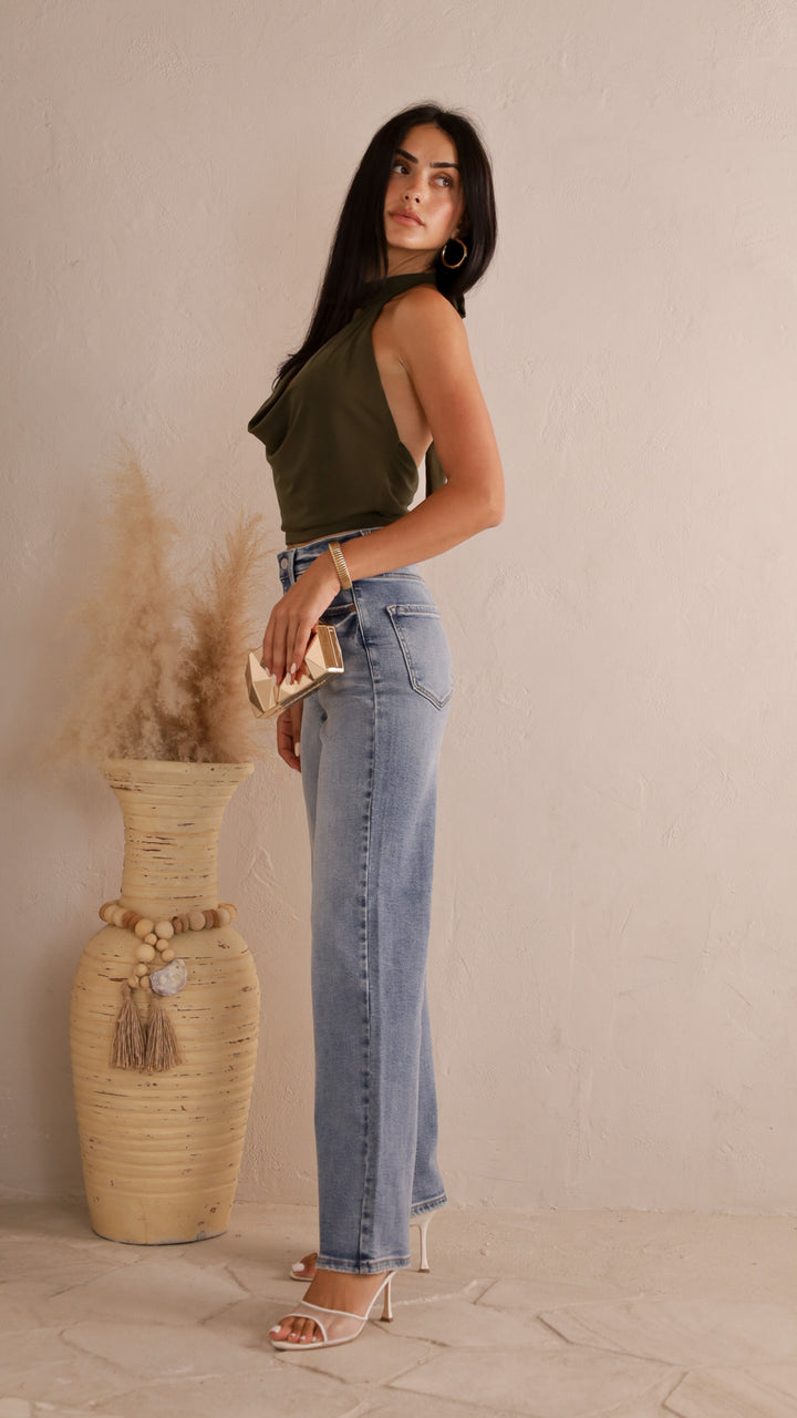 side view image 4 of Sansil Denim Pants