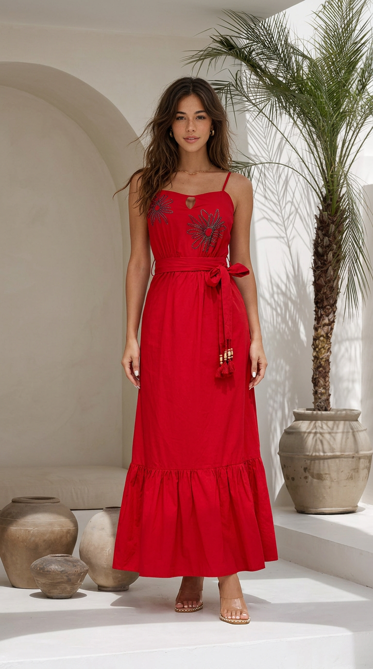 Elowen Embroidered Maxi Dress