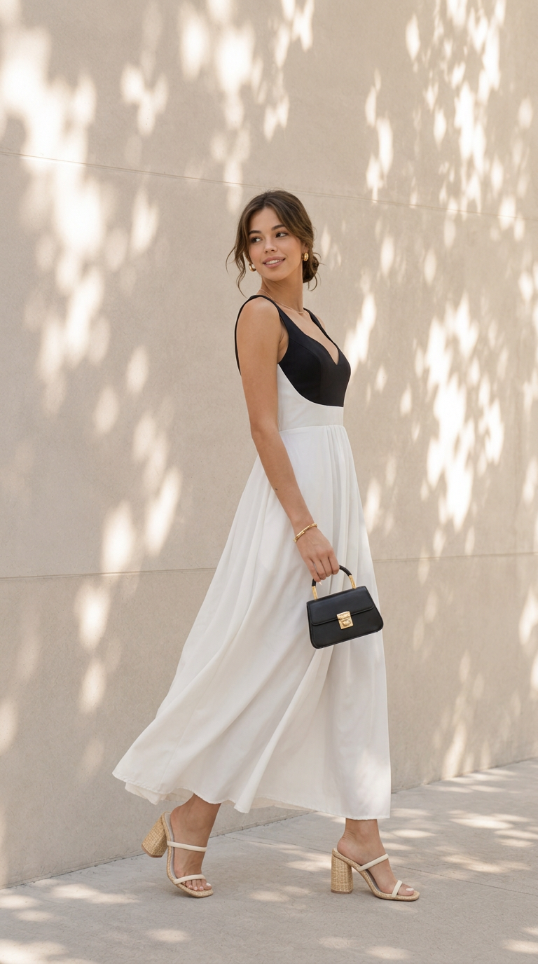 side view image 1 of Aveline Colorblock Maxi Dress