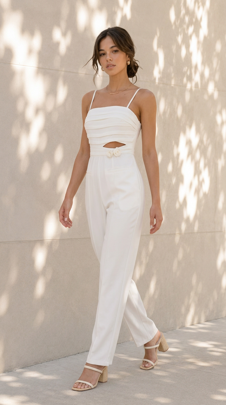 side view image 2 of Serenella Rosette Jumpsuit