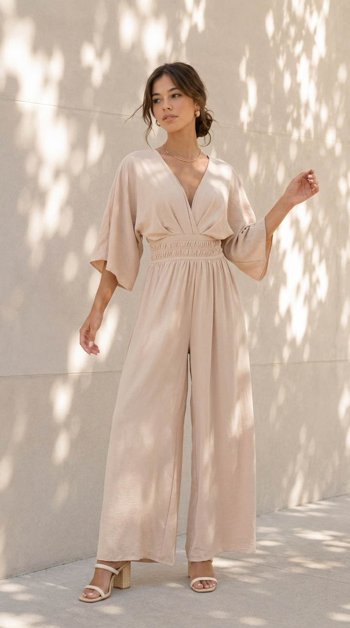 front view image 2 of Elara Kimono Jumpsuit