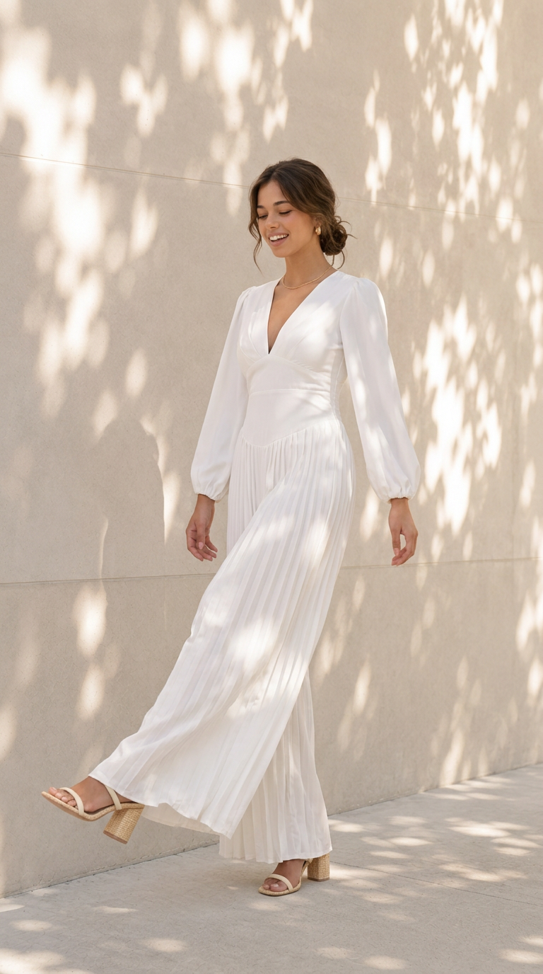 side view image 2 of Adelina Pleated Jumpsuit