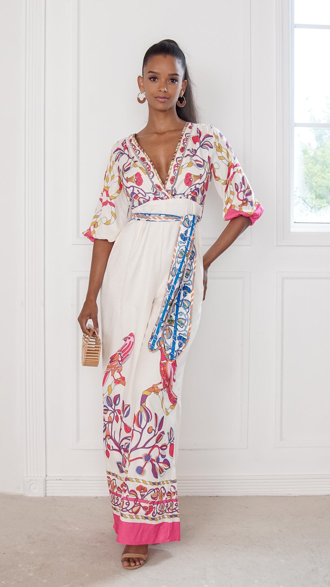 copy image front view_blue of Aves Jumpsuit