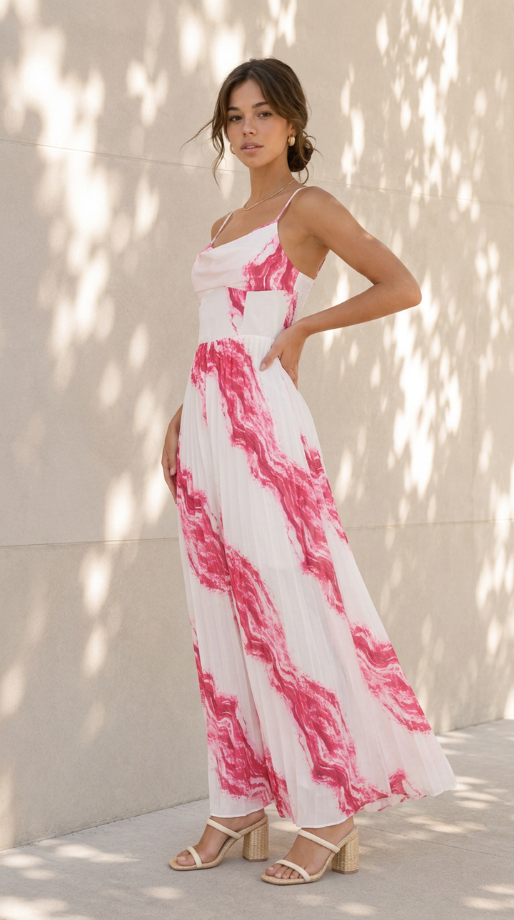 side view image 3 of Alessandra Pleated Jumpsuit