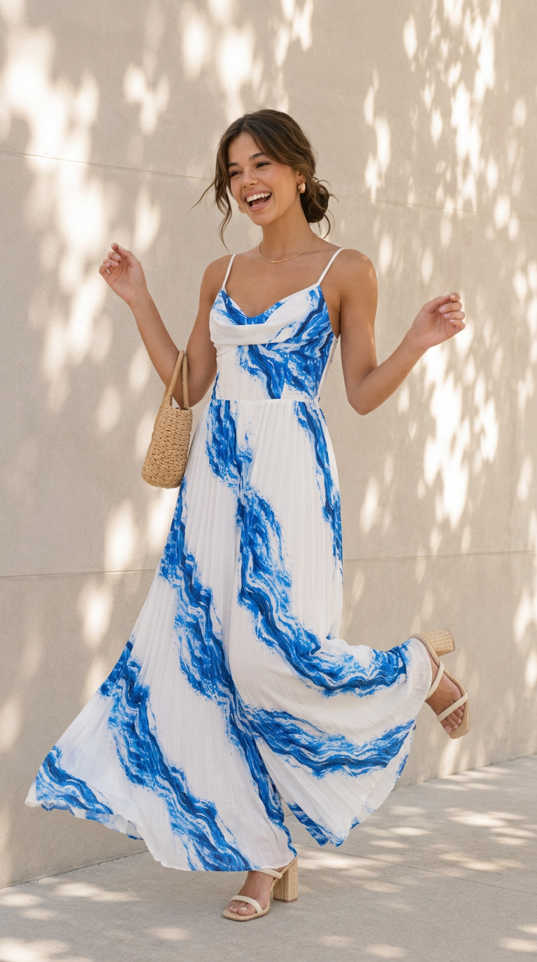 front view image 4 of Alessandra Pleated Jumpsuit