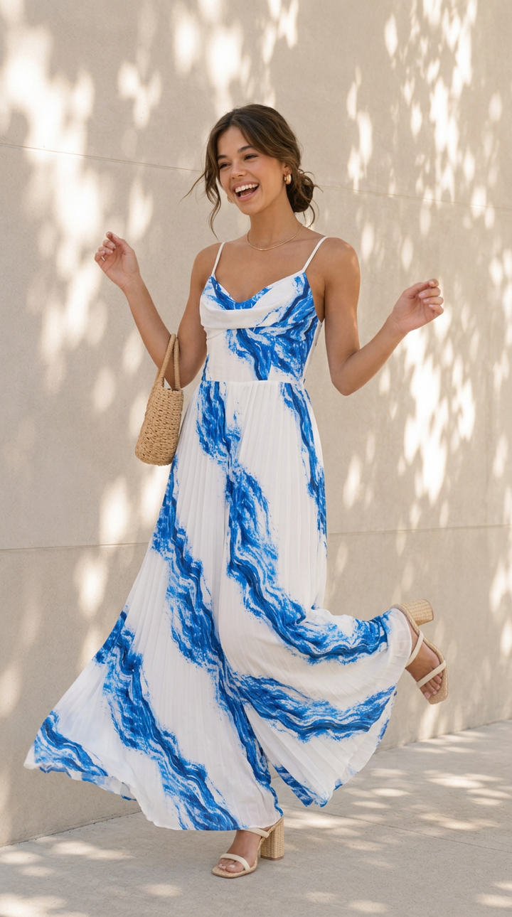 front view image 4 of Alessandra Pleated Jumpsuit