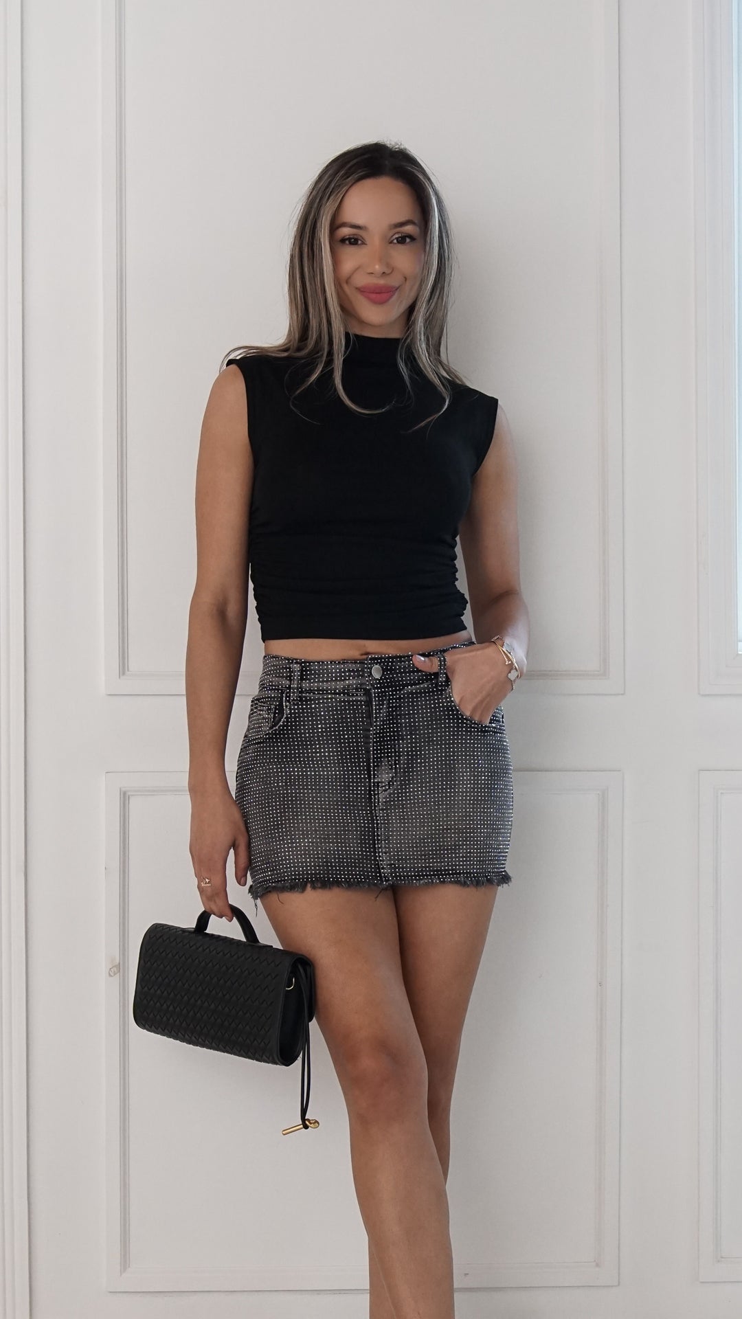 front view image 4 of Arielle Mini Skirt