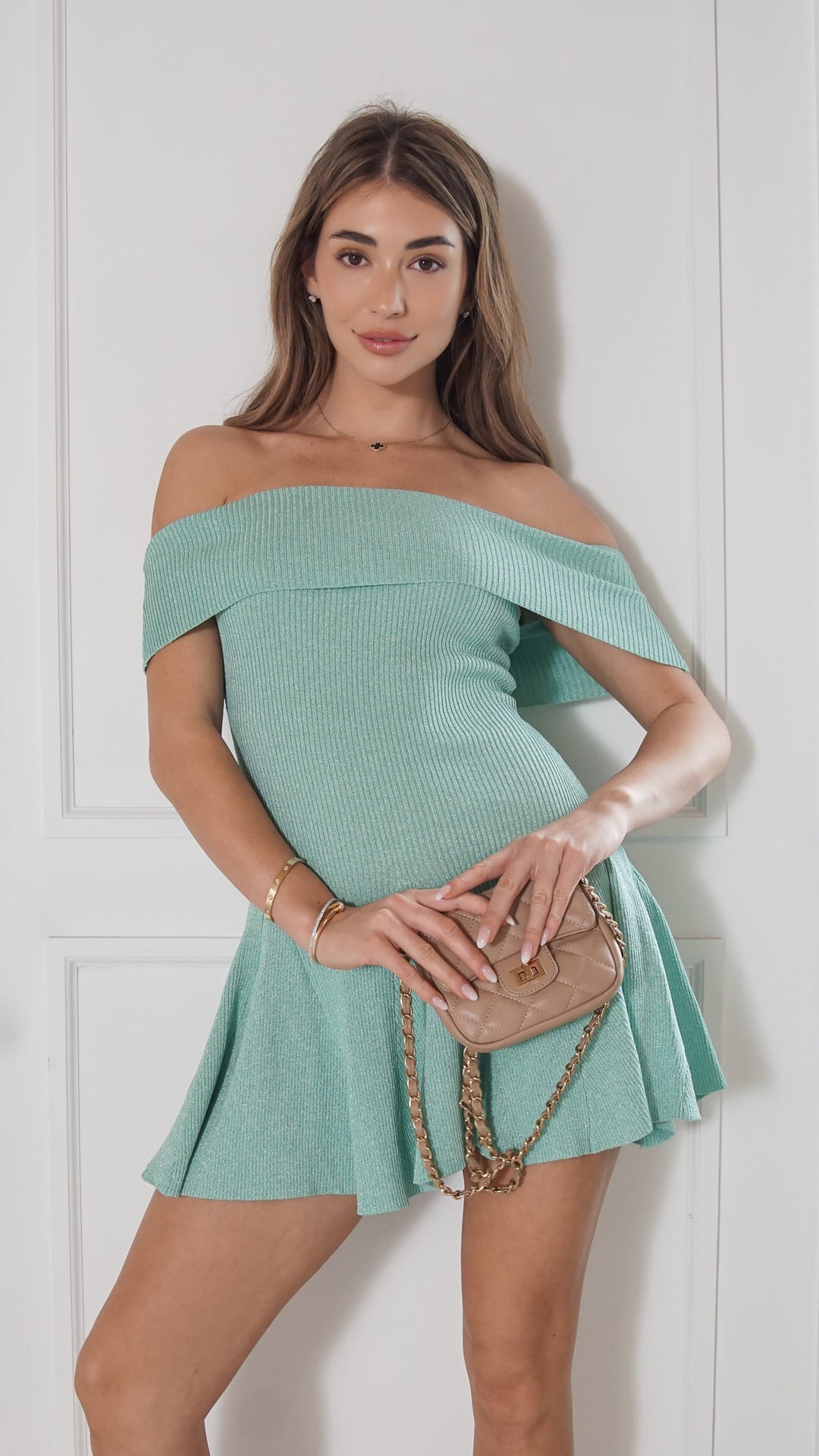 front view image 3 of Sophi Off-Shoulder Mini Dress