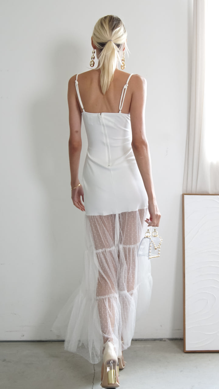 Kalila Maxi Sheer Cutout Dress - Steps New York