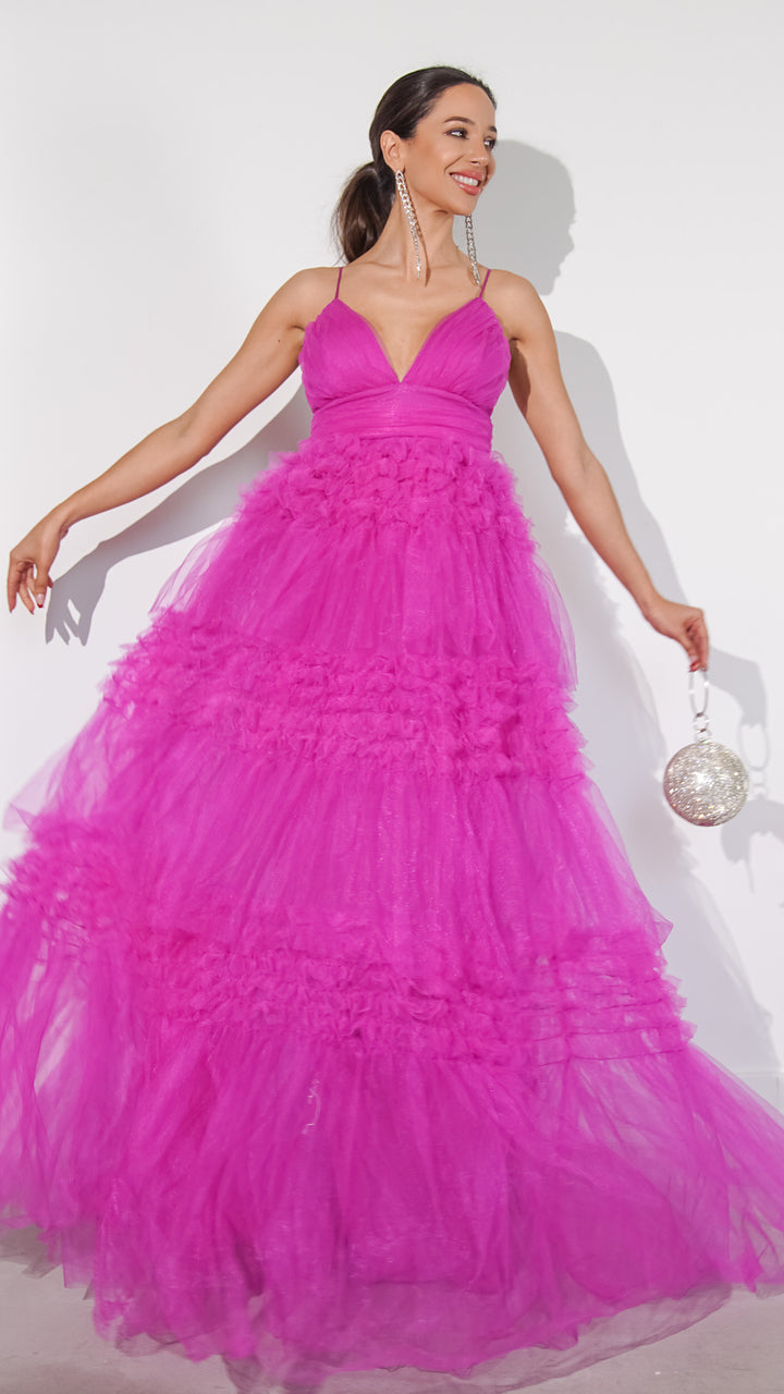 Lillie Tulle Maxi Dress