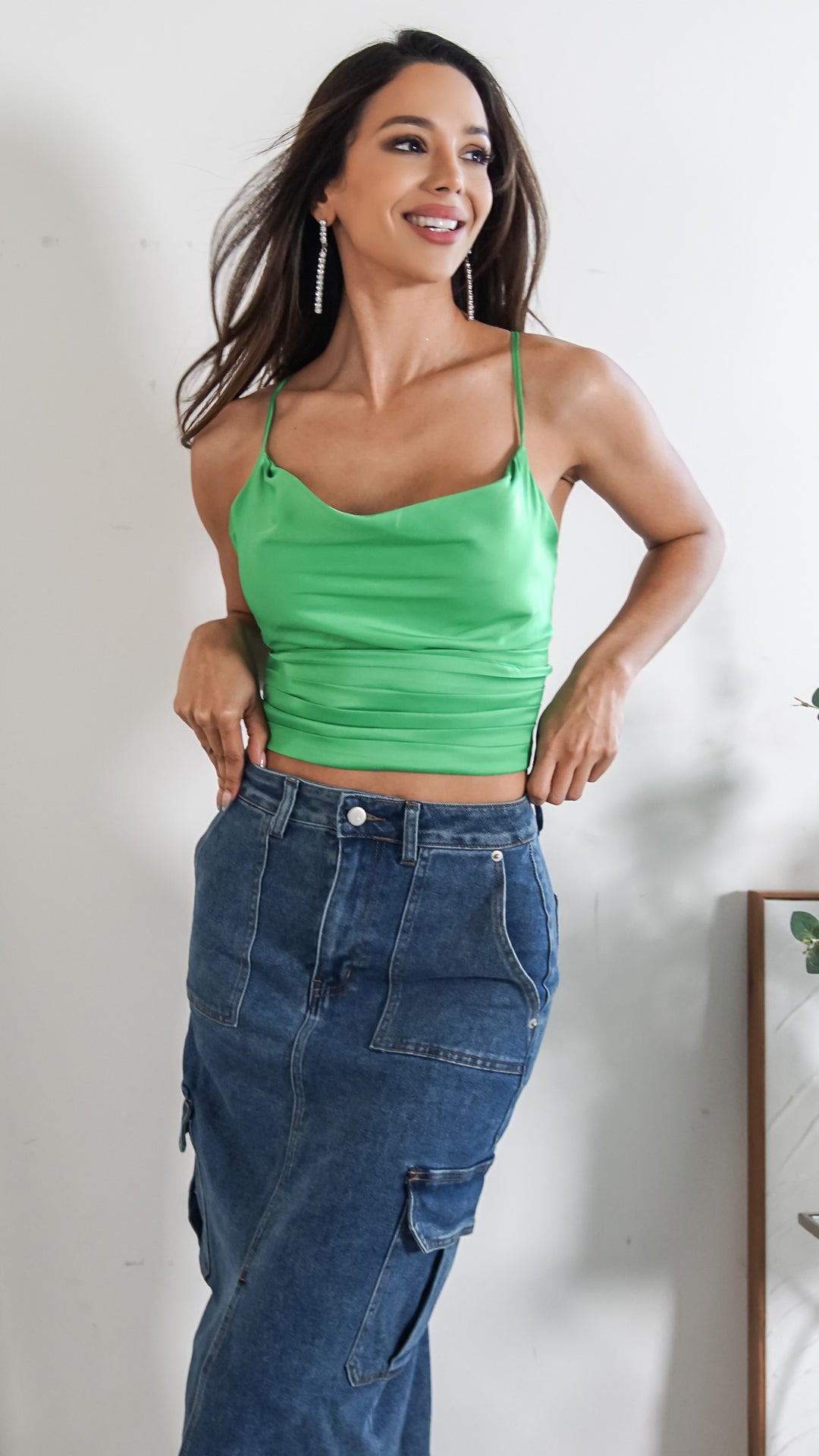 Azalea Denim Maxi Tube Skirt - Steps New York