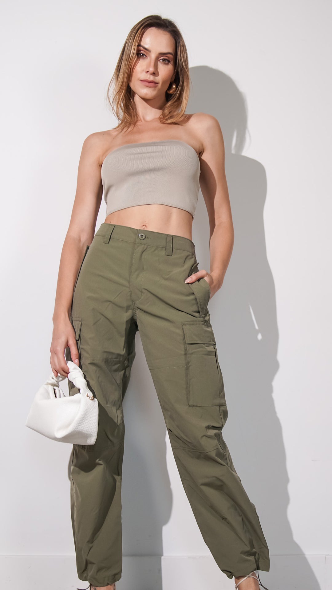 Kylie Cargo Pants in Olive