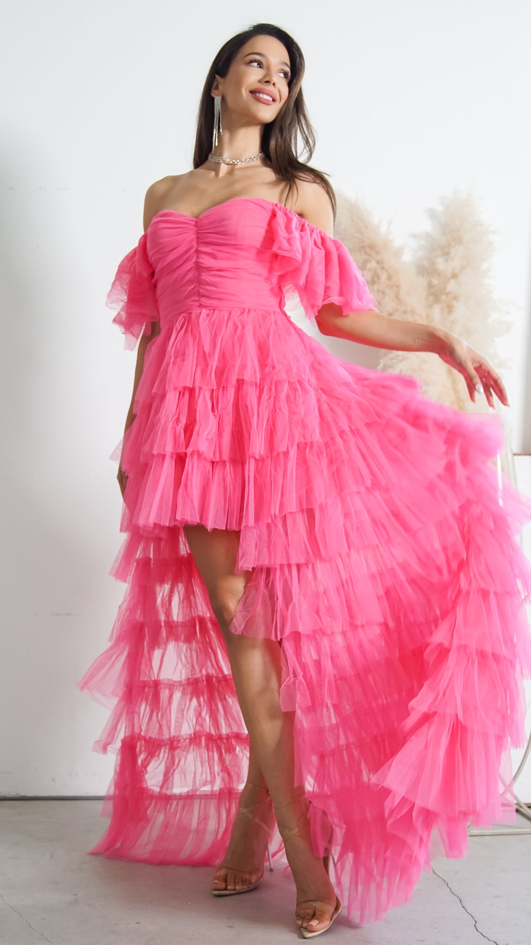 Felicity Off the Shoulder Organza Dress - Steps New York