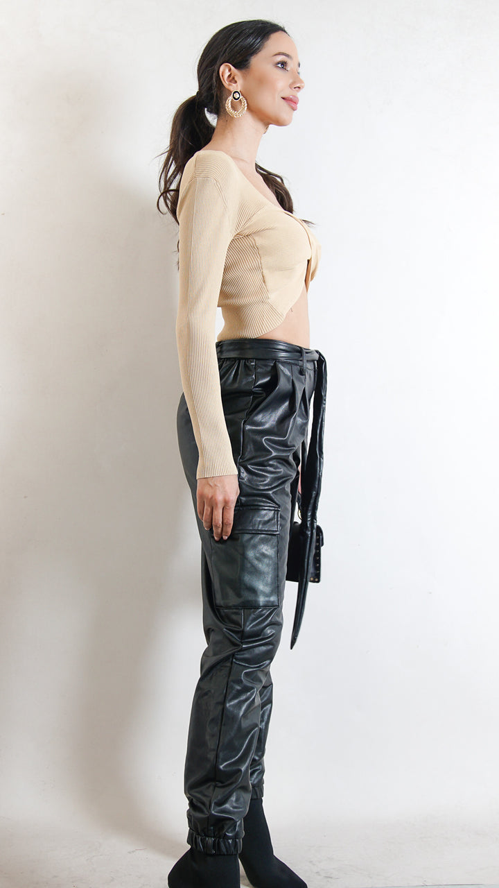 Kimberly Faux Leather Pants