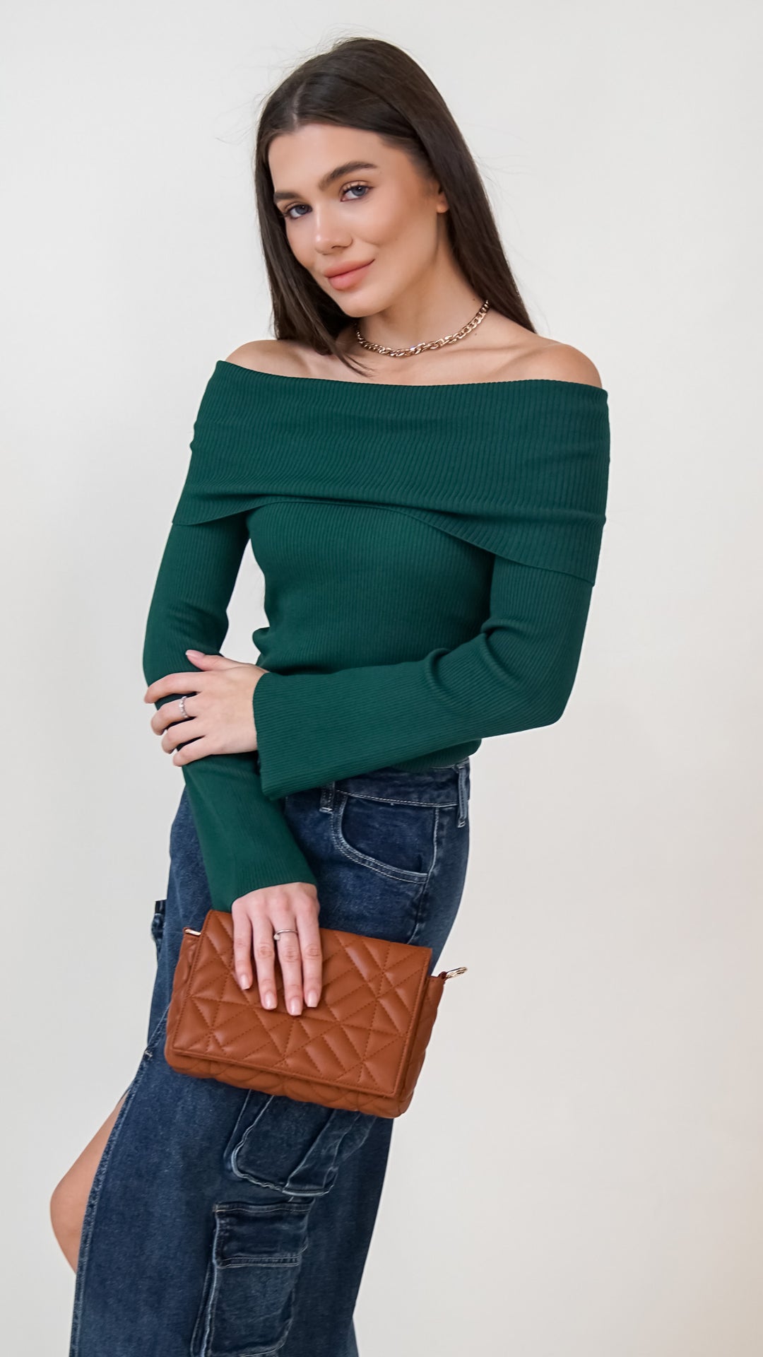 Dia Off The Shoulder Long Sleeve Top
