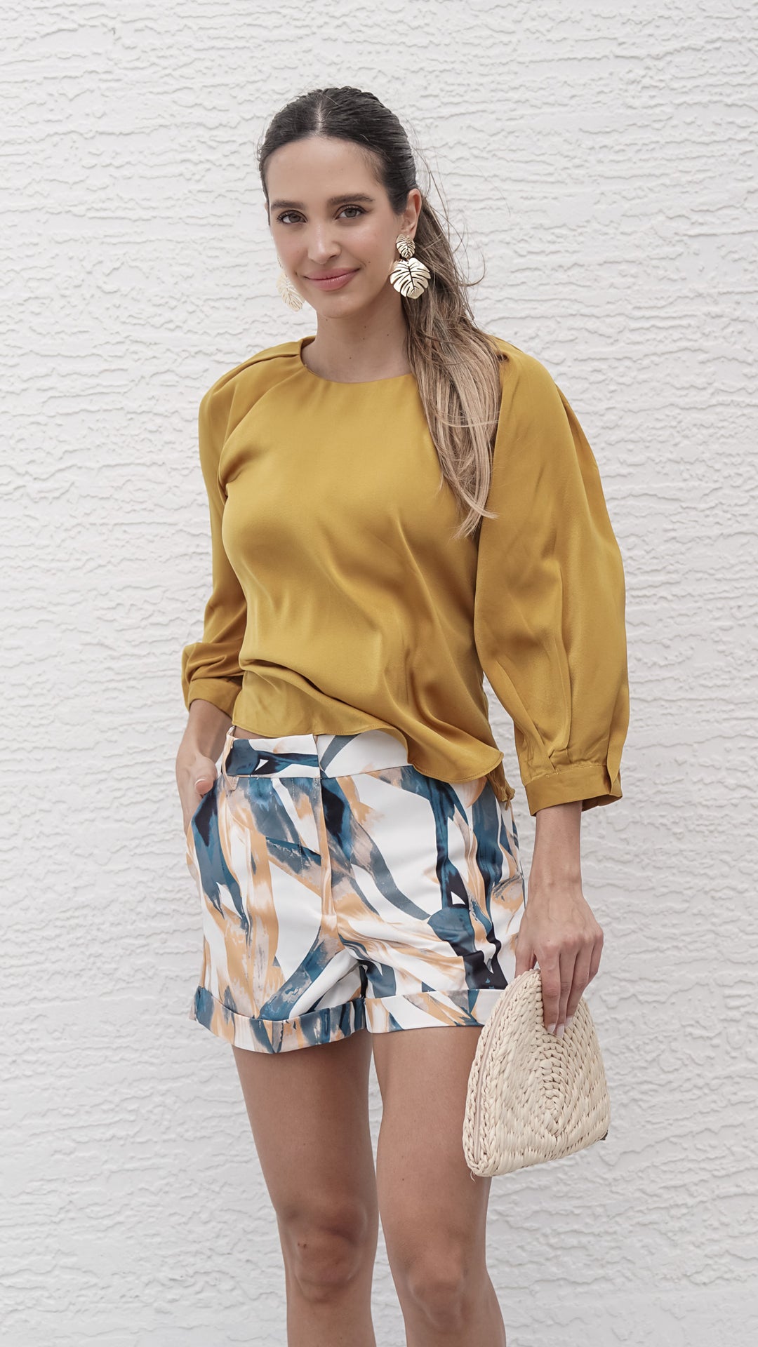 Madison Long Sleeve Top in Yellow