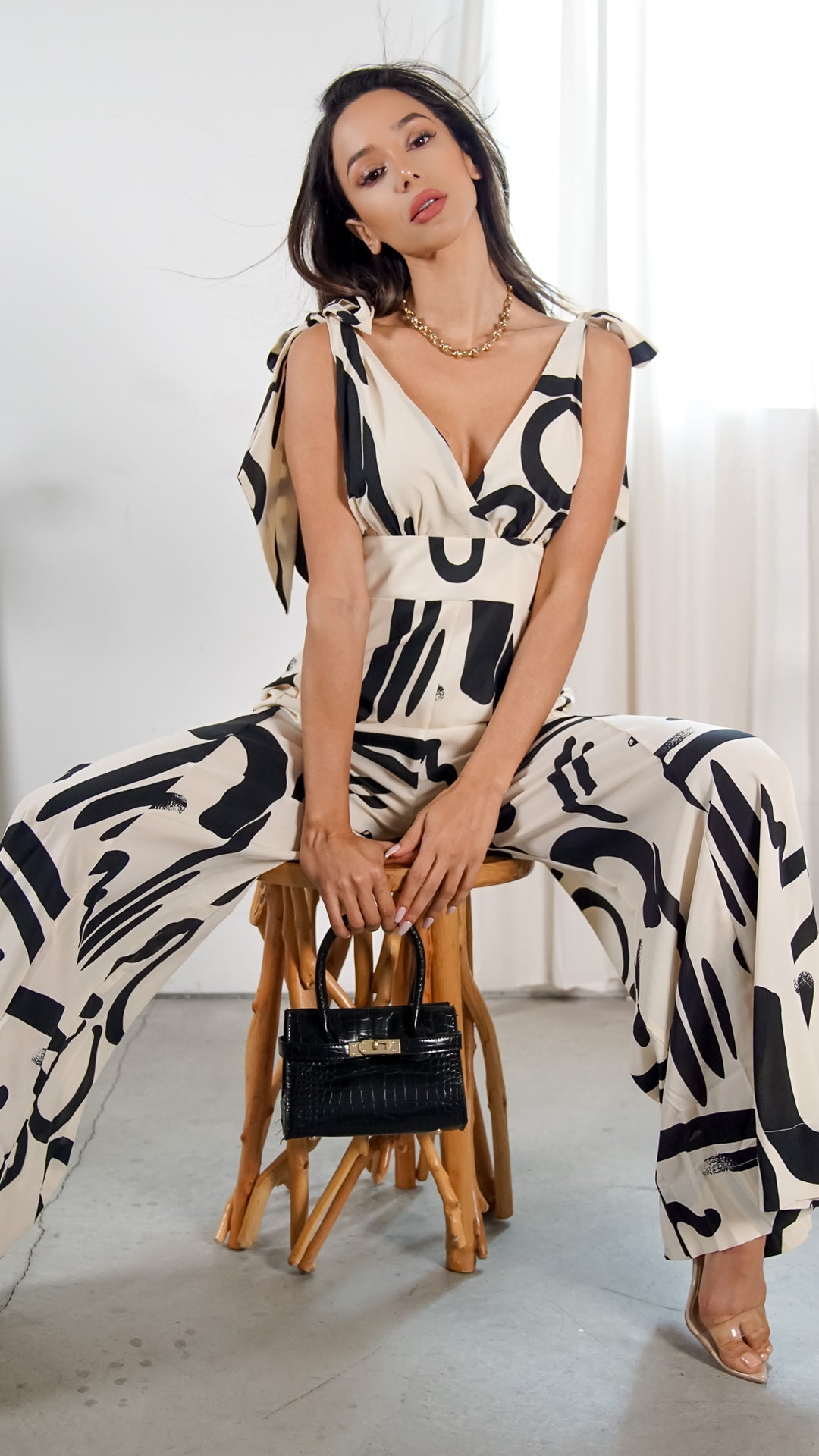 Waverly Abstract Jumpsuit - Steps New York
