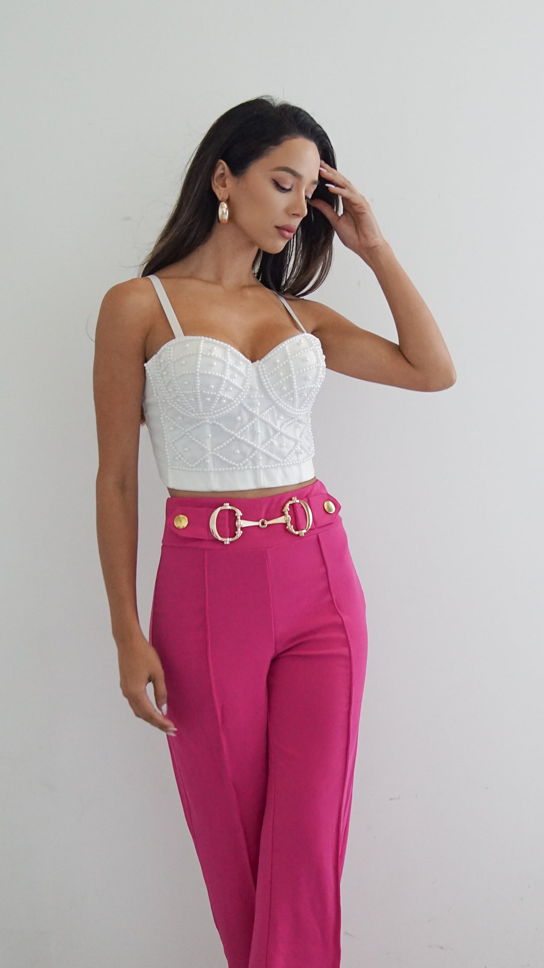 Thaïs Cropped Bustier Top - Steps New York