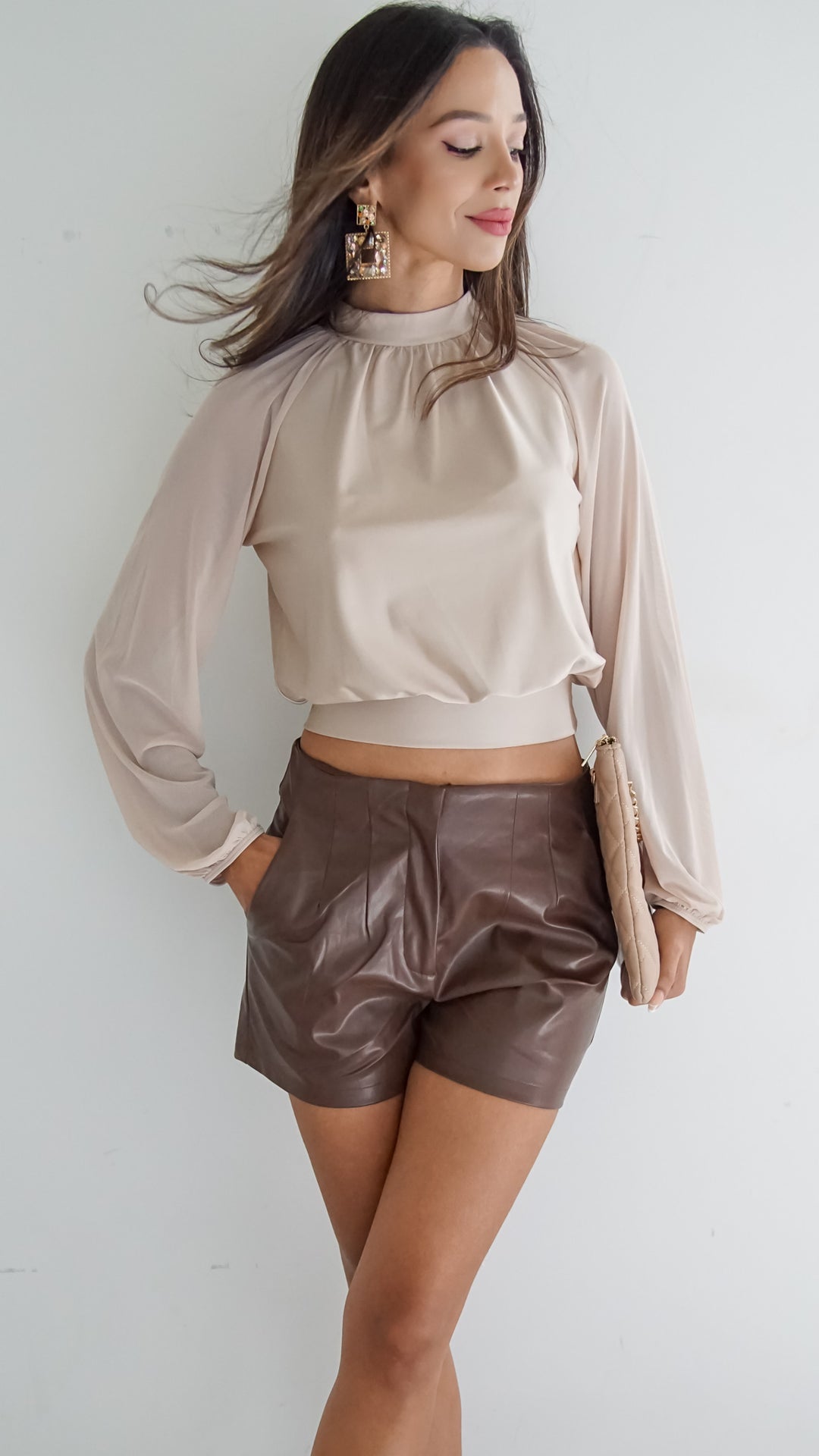 Lizzie Leather Shorts - Steps New York