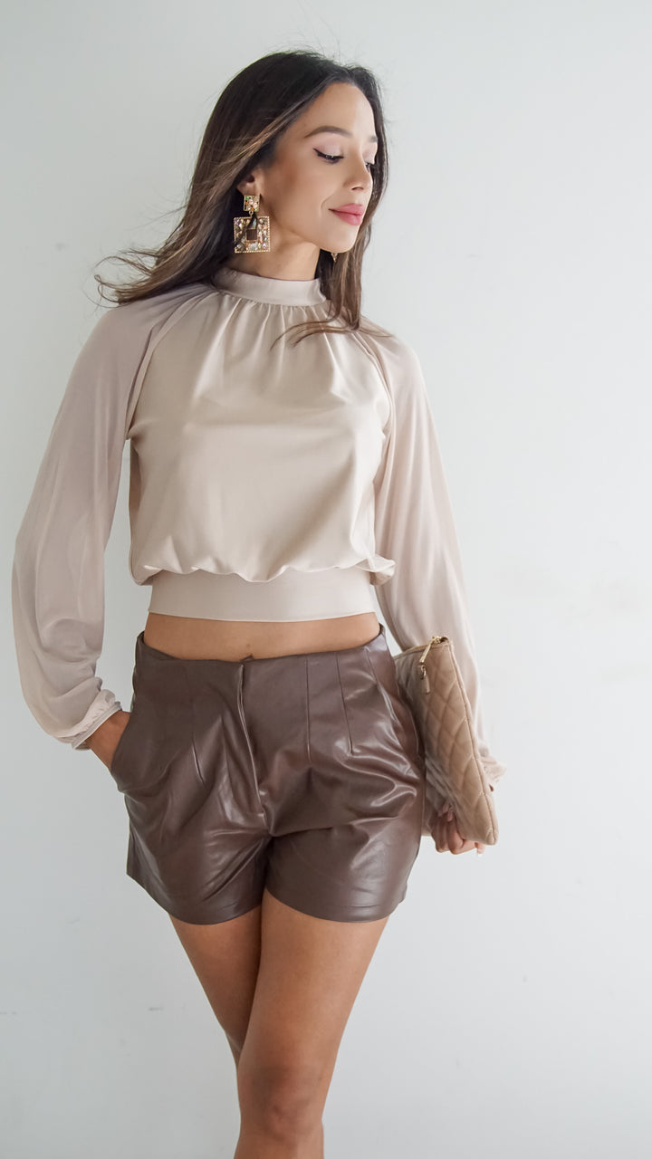 Lizzie Leather Shorts - Steps New York