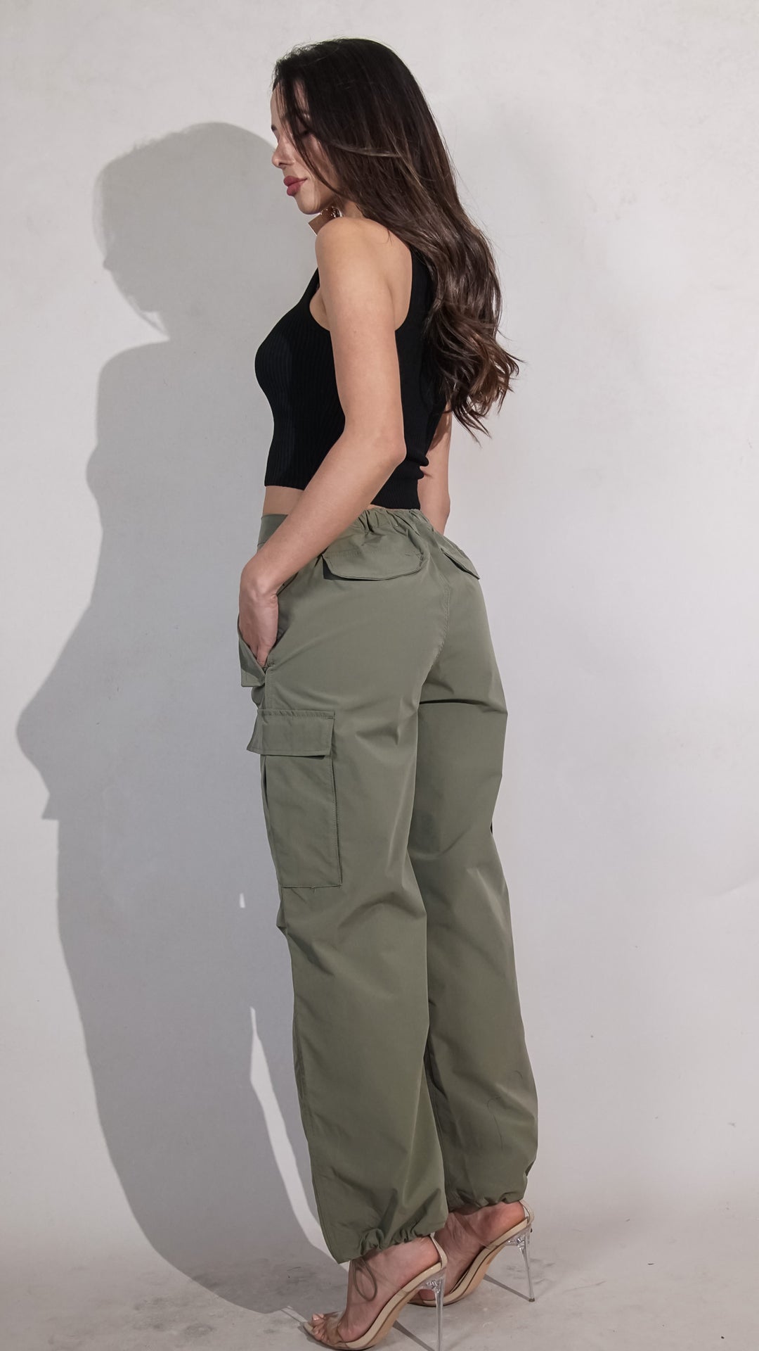 Kylie Cargo Pants in Green