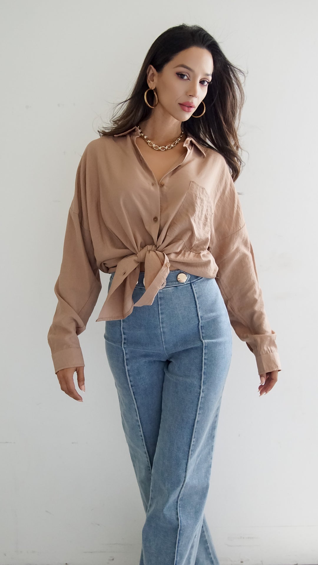 Thisbea Longsleeve Button Down Top - Steps New York
