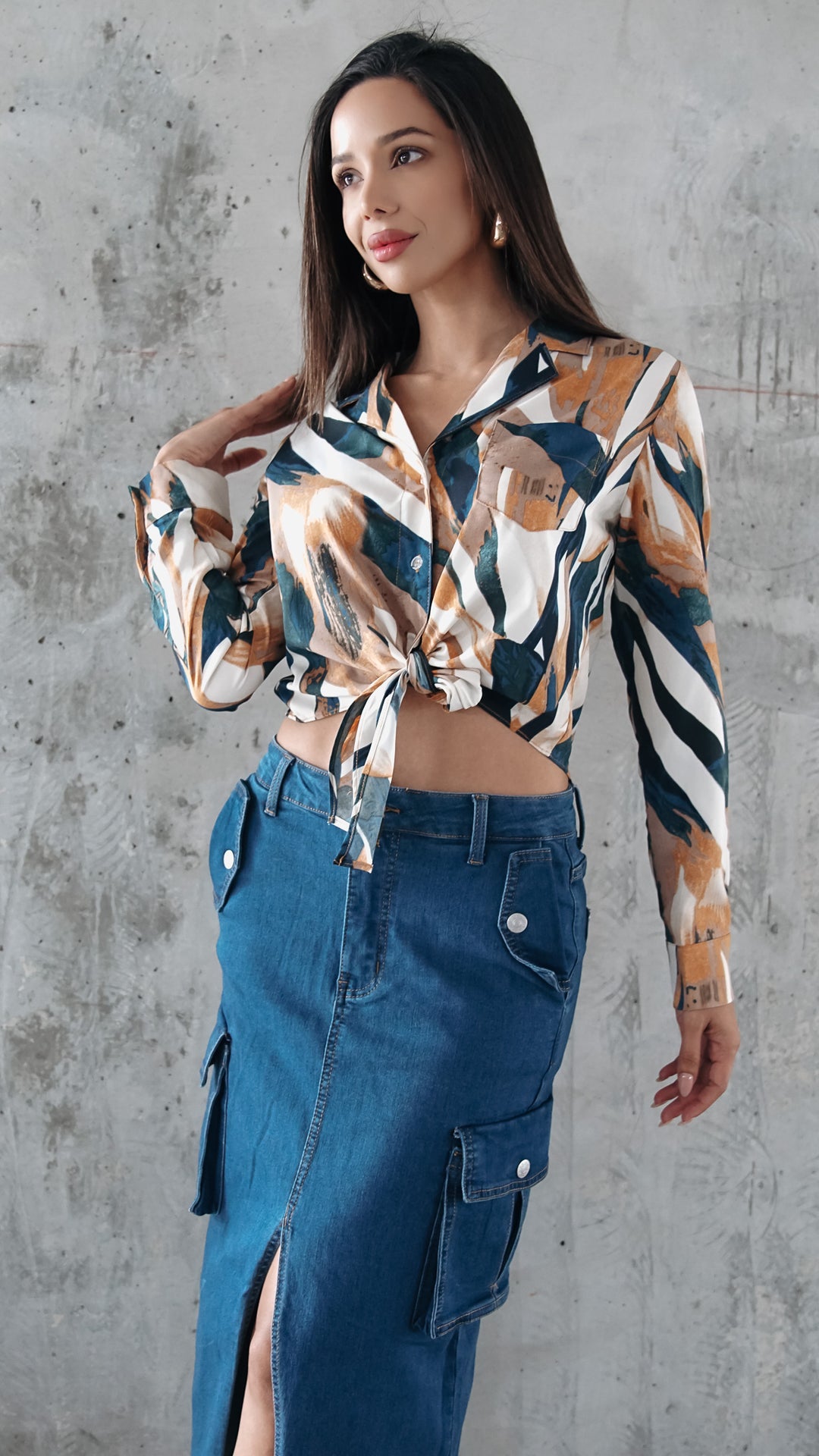 Remy Longsleeve Abstract Top
