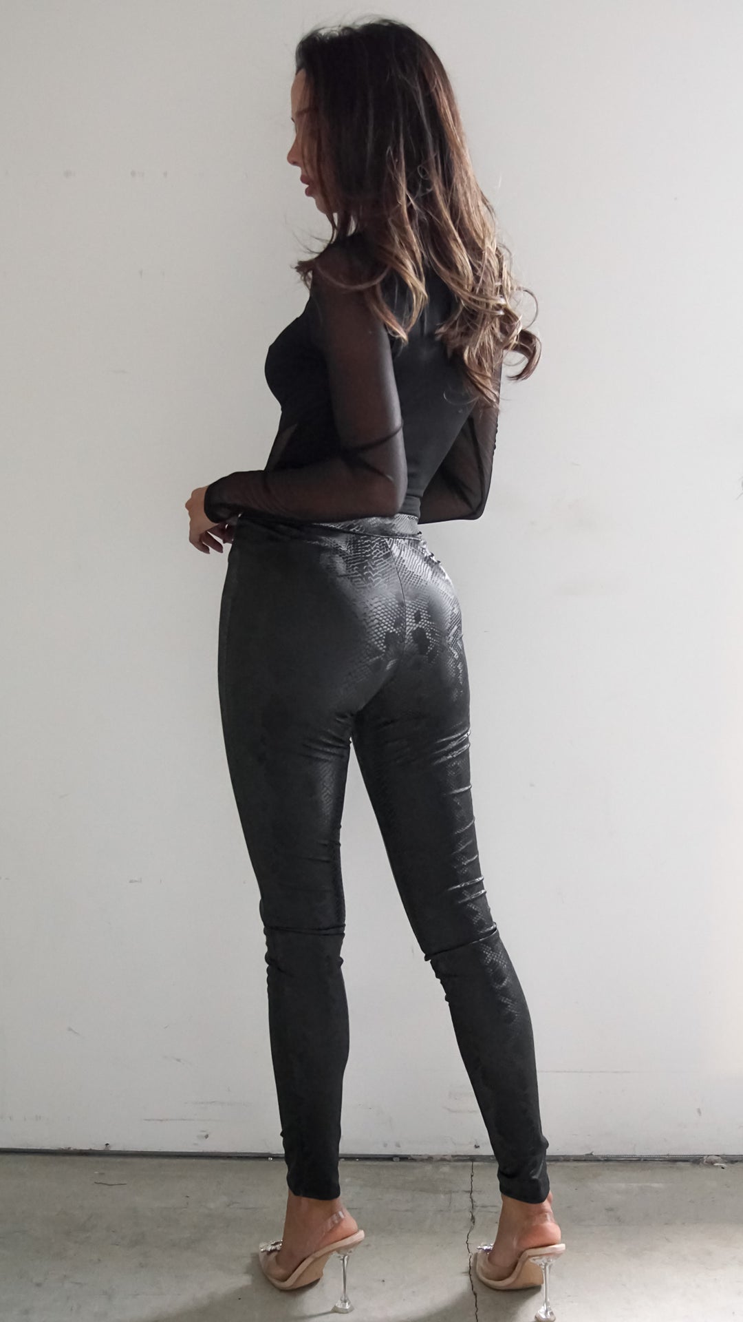 Endellion Faux Leather Pants - Steps New York