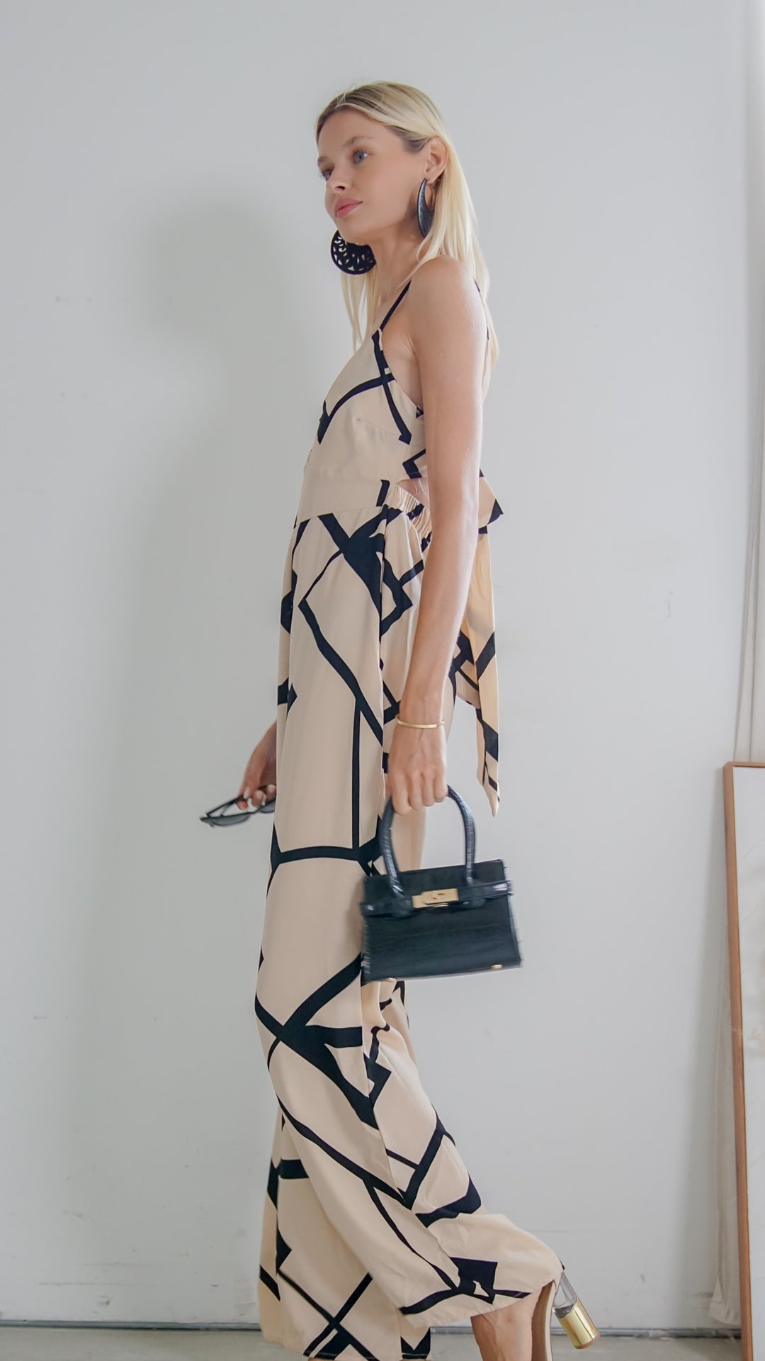 Rue Abstract Print Jumpsuit - Steps New York