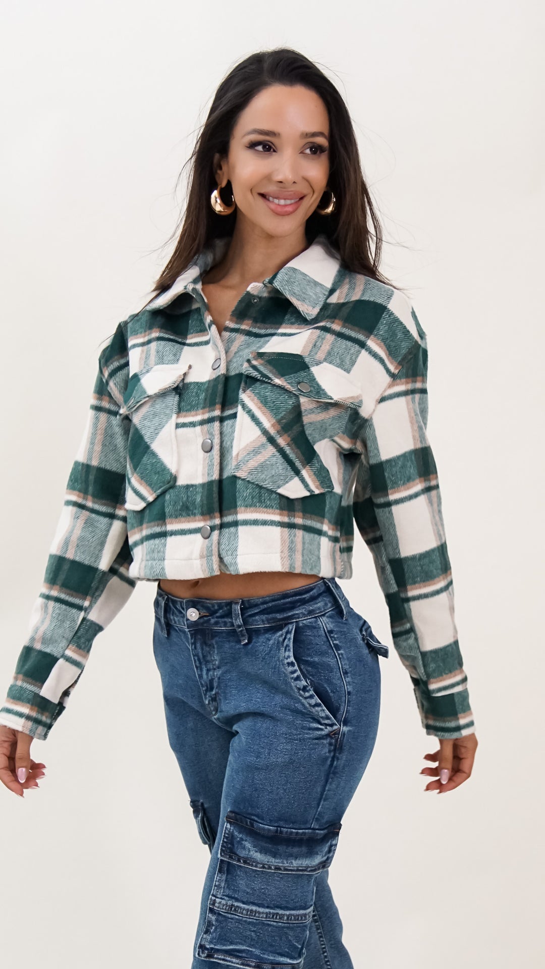 Taylor Flannel Jacket in Green