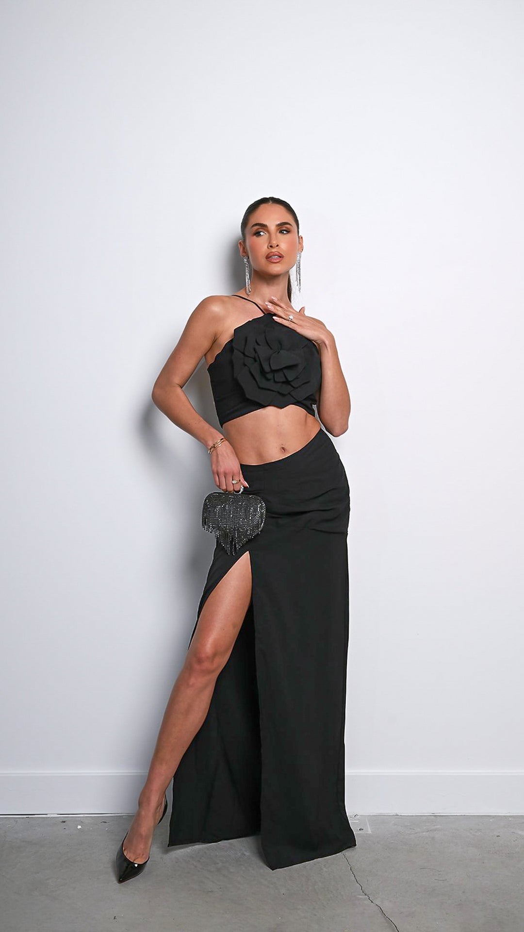 Flor Maxi Dress in Black