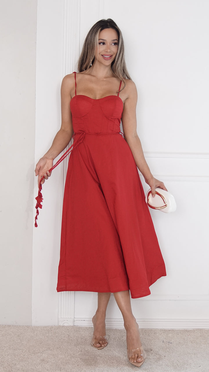 front view image 1 of Ena Midi Dress