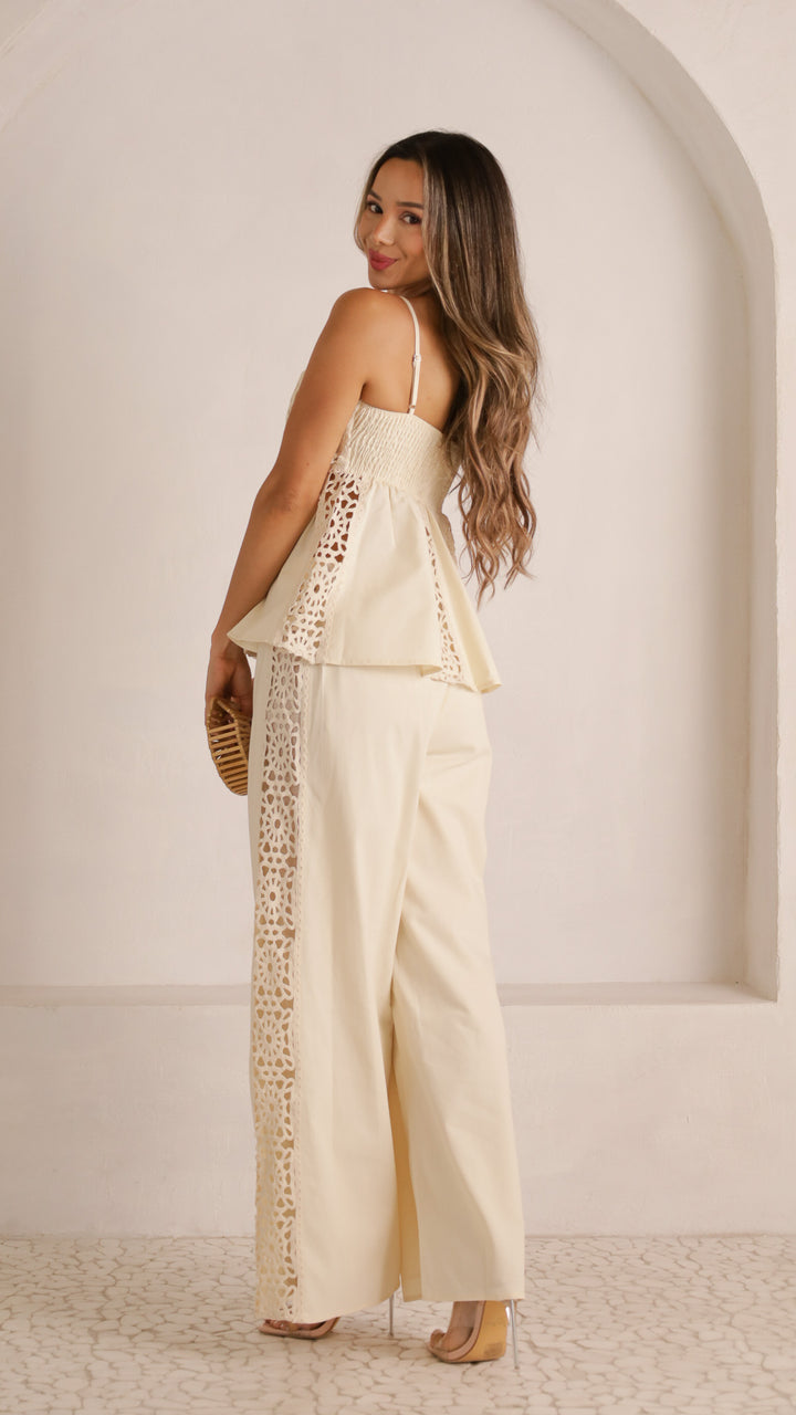 2 image rear view_ivory of Sabrina top
