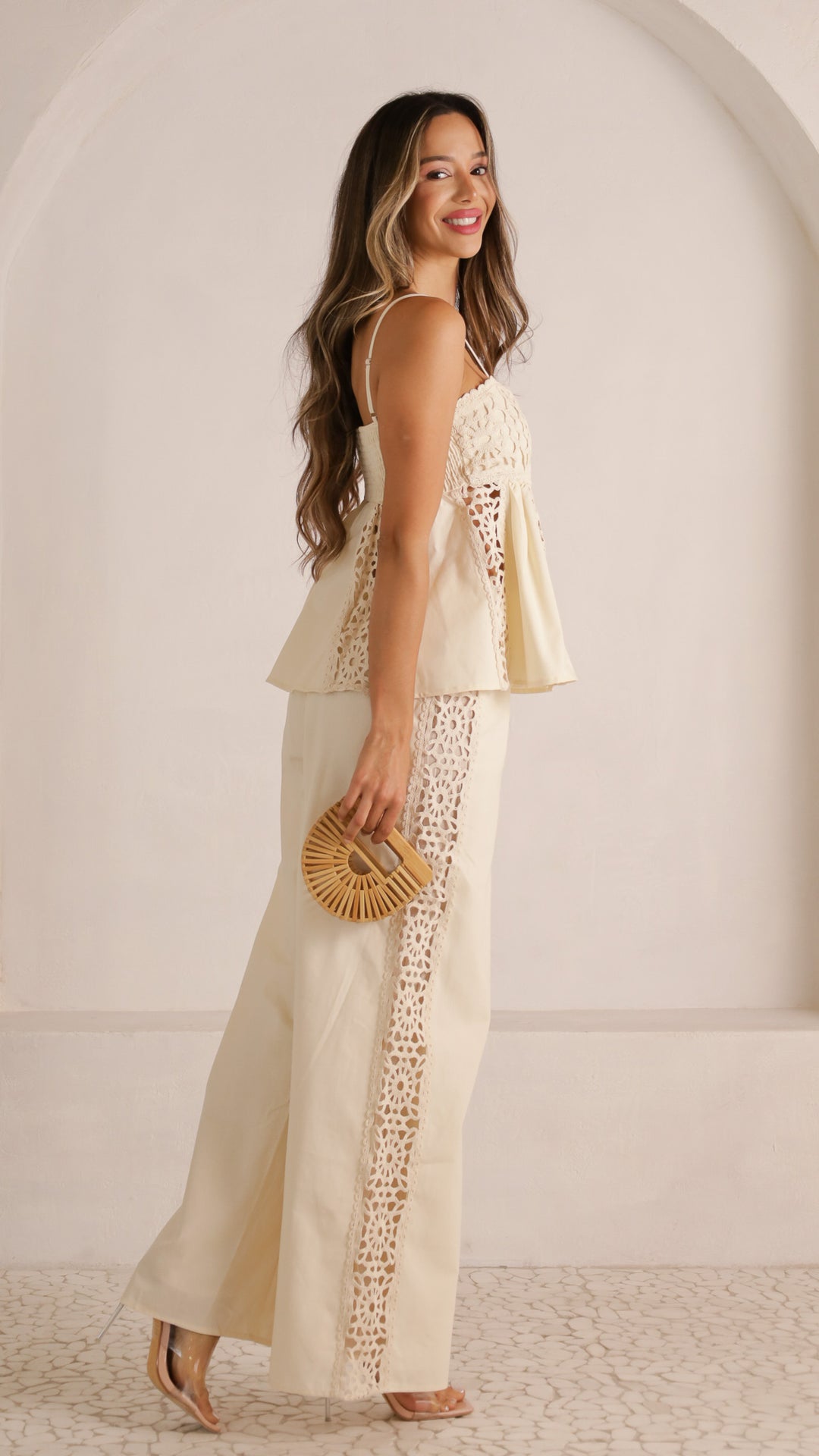 2 image side view_ivory of Sabrina top