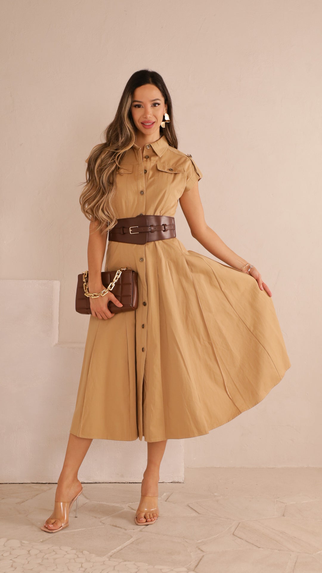 front view image 1 of Erina Midi Dress
