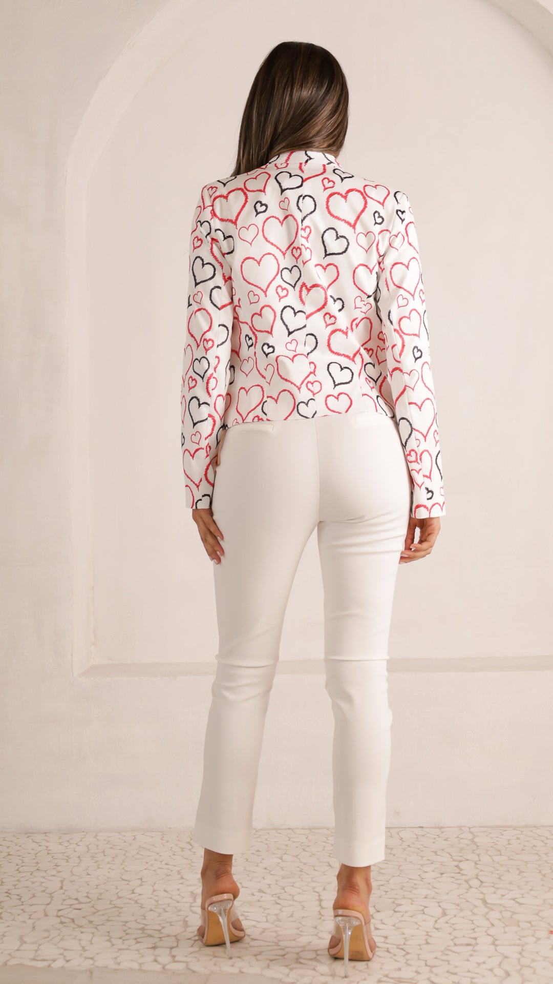 2 image rear view_white of Hamara Pants