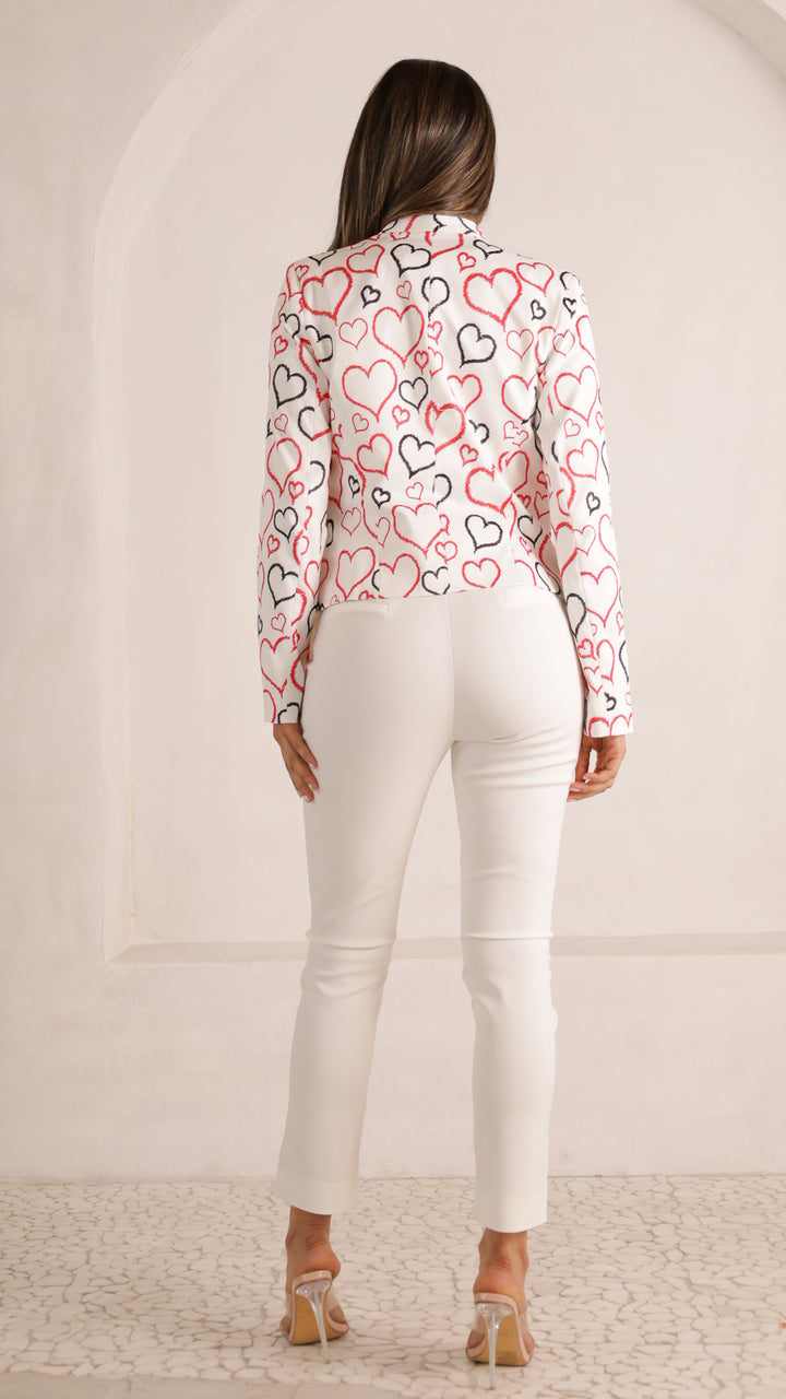 2 image rear view_white of Hamara Pants