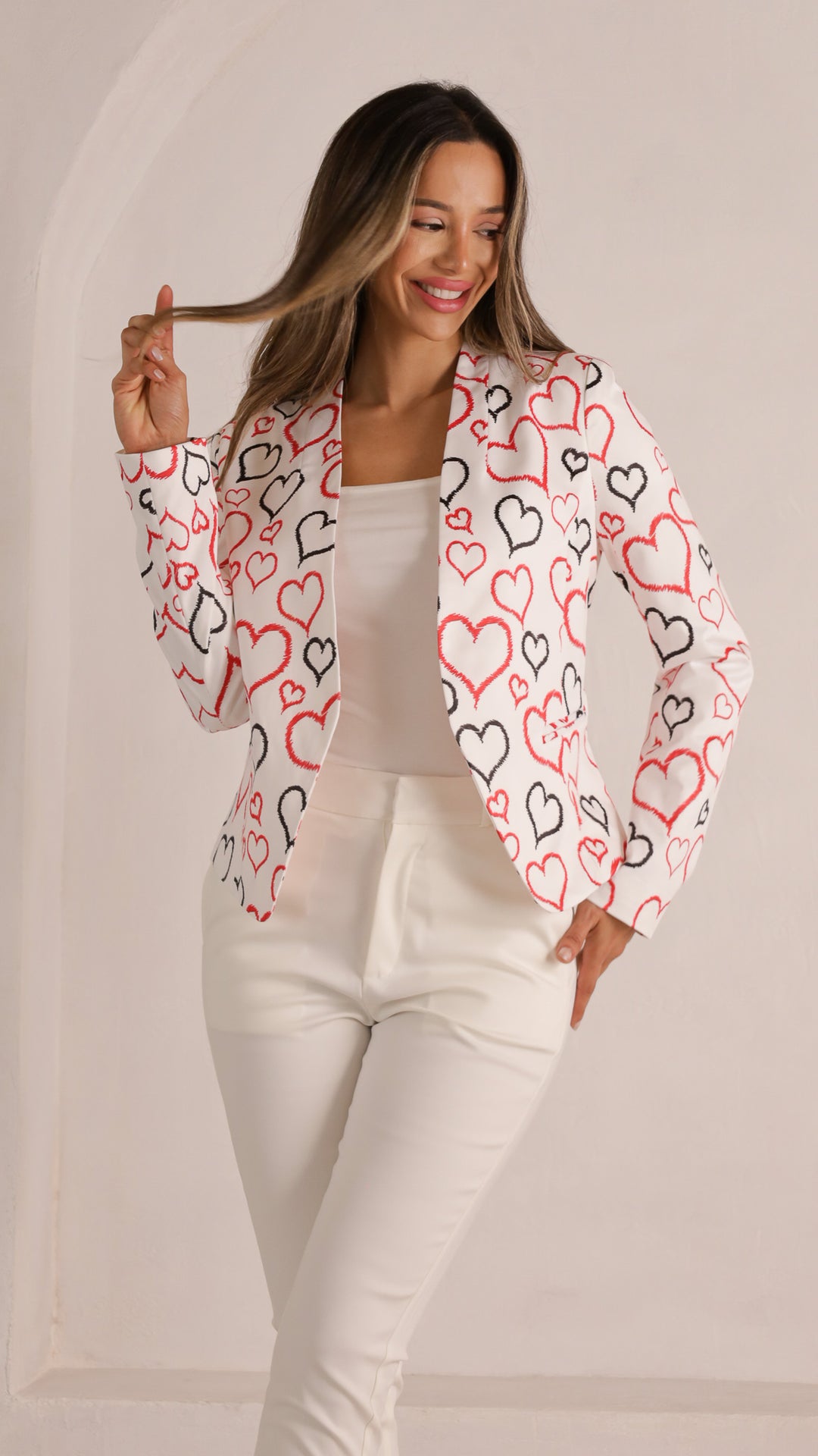 2 image front view_white of Hamara Pants