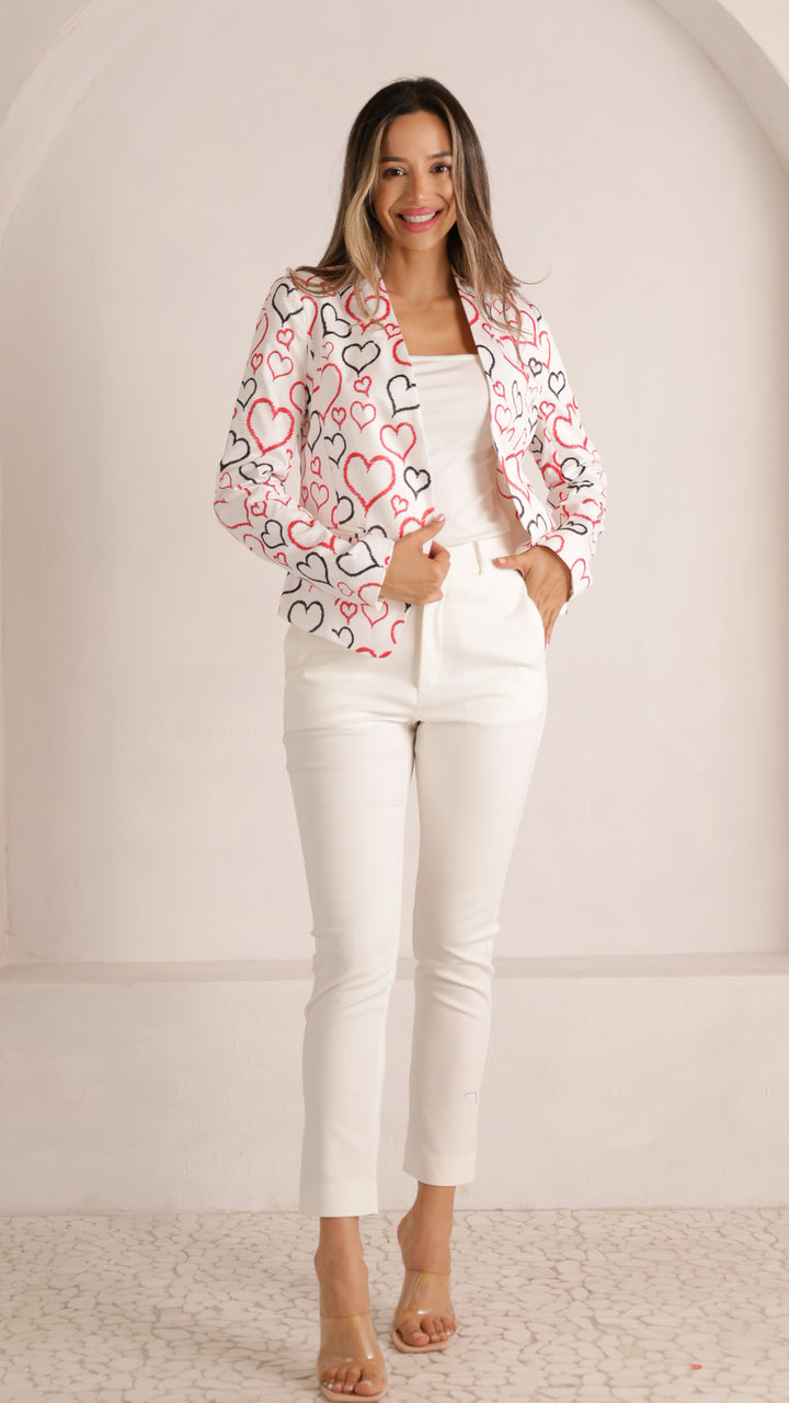 2 image front view_white of Hamara Pants